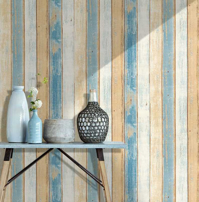 Vintage Wood 3D self adhesive Wallpaper for walls Rolls Mura