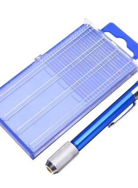 1pc Aluminum Hand Drill with 21pcs Mini Drill Bit Set and Pl