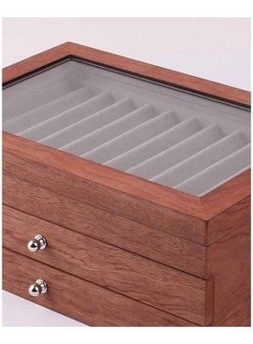 Wooden Pen box 12/23/34 Pen Fountain Wood Display Case Holde