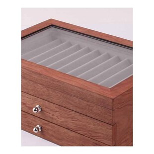 Wooden Pen box 12/23/34 Pen Fountain Wood Display Case Holde