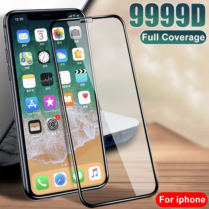 Curved Full Cover Glass on For iPhone 11 Pro XS MAX XR X Sc