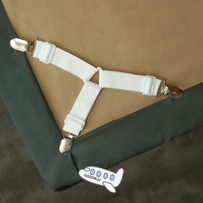 Bed Sheet Elastic Grippers Belt Fastener Bed Sheet Clips Mat