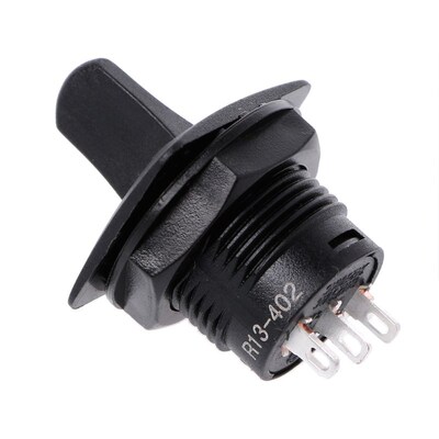 1PC R13-402 3Pin 2Position ON-OFF-ON Maintained Round Toggle