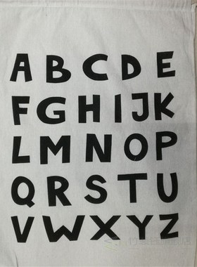 Striped Animal Pattern Cotton Laundry Bag Large Drawstring