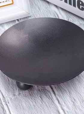 2 Pcs Metal Ring Dish Metal Serving Tray Table Candlestick