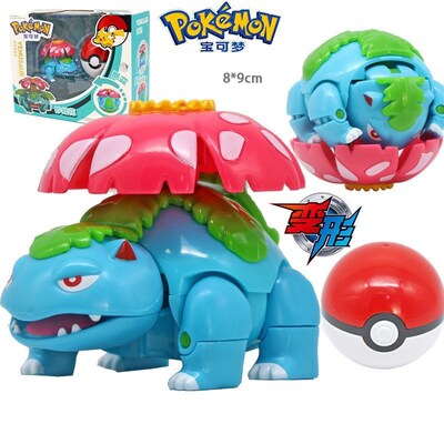 8 styles Pokeball toys Elf Pet Deformation Set Golfer Do Pi