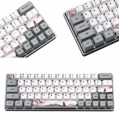 73 Key Dye Sublimation Keyboard Keycap PBT OEM Snowflake Plu
