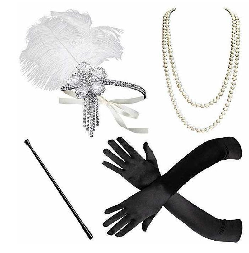1920s Great Gatsby Party Costume Accessories Set Headband