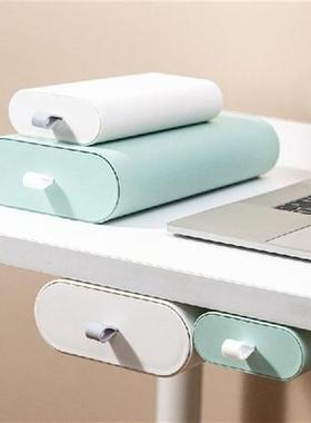 Under The Desk Drawer Storage Box Desktop Holder Office
