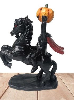 Halloween Headless Horseman Statue Headless Horseman With