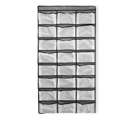 Over Door Wall Hanging Storage Bag 24 Grids Living Room