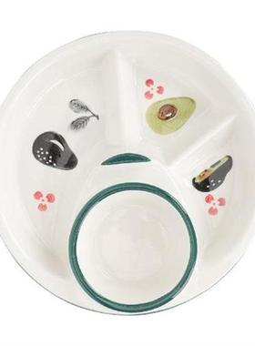 Fat-reducing Ration Plate Breakfast Trays Divided Diet