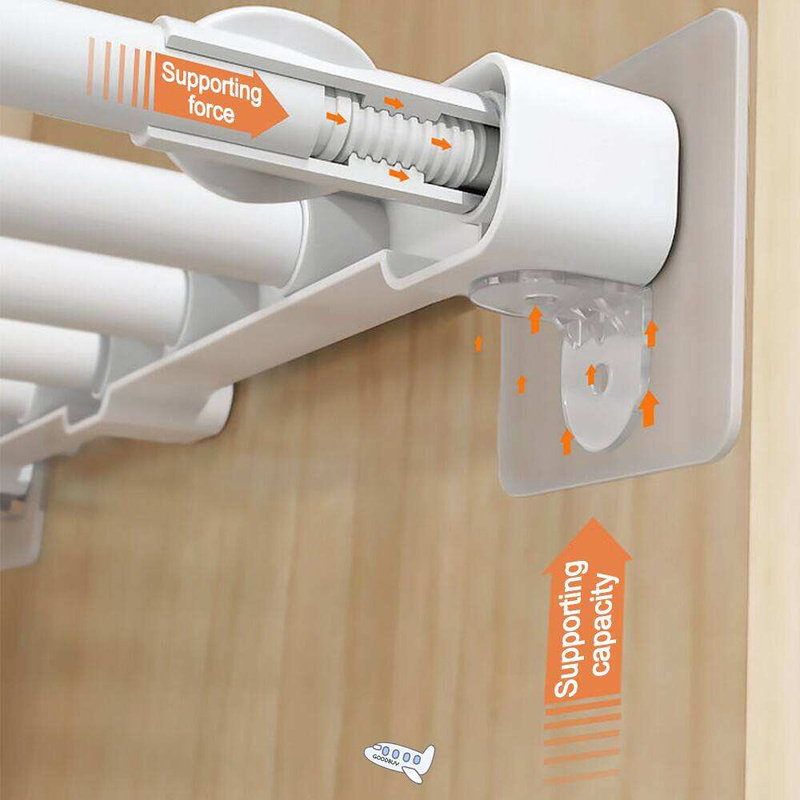 Shelf Support Adhesive Pegs Plastic Free Nail Closet Cabinet