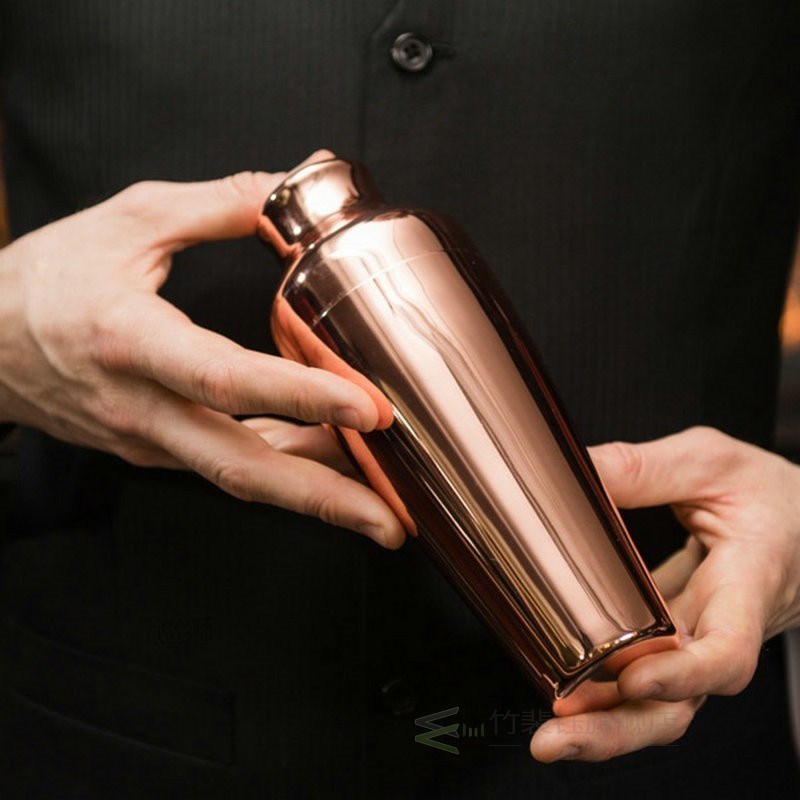 Cocktail Shaker Bar Set Copper Gold Plated Shaker Barware Se