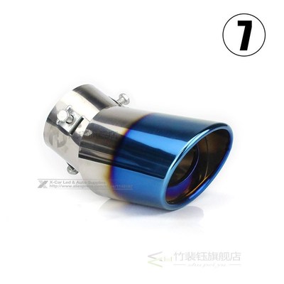 Car Auto Round Exhaust Muffler Tip Stainless Steel Pipe Chro
