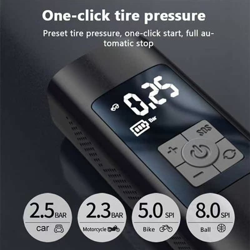 Multifunctional Inflatable Pump Pressure Gauge Car Air Compr
