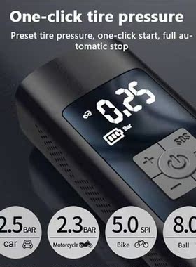 Multifunctional Inflatable Pump Pressure Gauge Car Air Compr