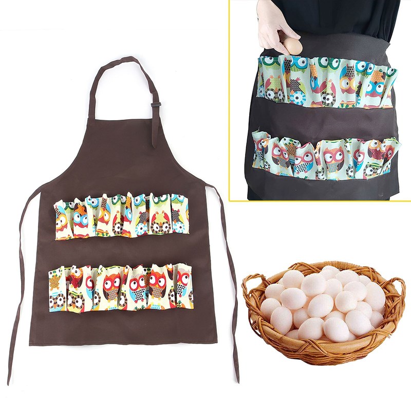 Eggs Collecting Gathering Holding Apron Duck Eggs Housewife