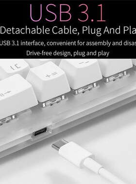 K61 61 Keys Mechanical Gaming Keyboard Gateron Switch Wired