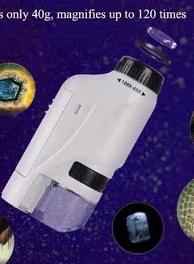 Portable Microscope For Kids Childrens Leisure Educational