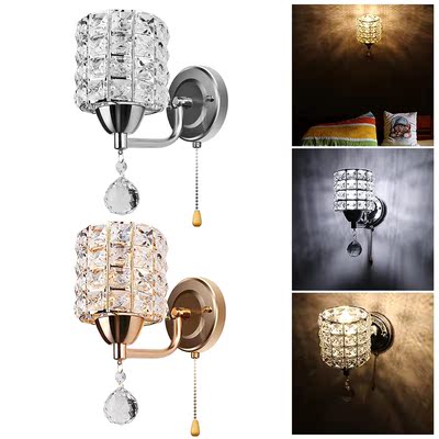 Crystal Wall Lamp Sconces Light Indoor Loft Balcony Decorati