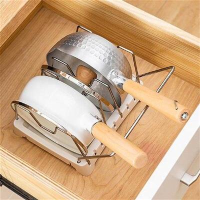 Cabinets Dish Rack Multi-function Pot Lids Racks Stove