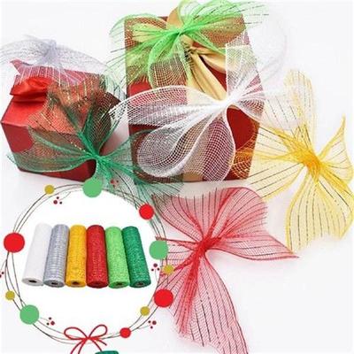 6 Rolls 10 Inches X 30 Feet Mesh Ribbon Deco Wreath