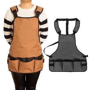 Garden Tool Apron Oxford Cloth Adjustable Waist Tool Apron