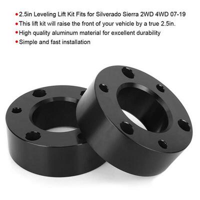 2.5in Leveling Lift Kit Black Car Accessory Fits for Silvera