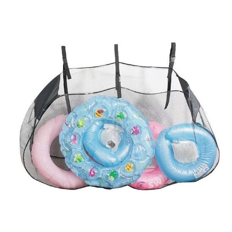 Swimming Pool Storage Bag Large Capacity Mesh Foldable Hook