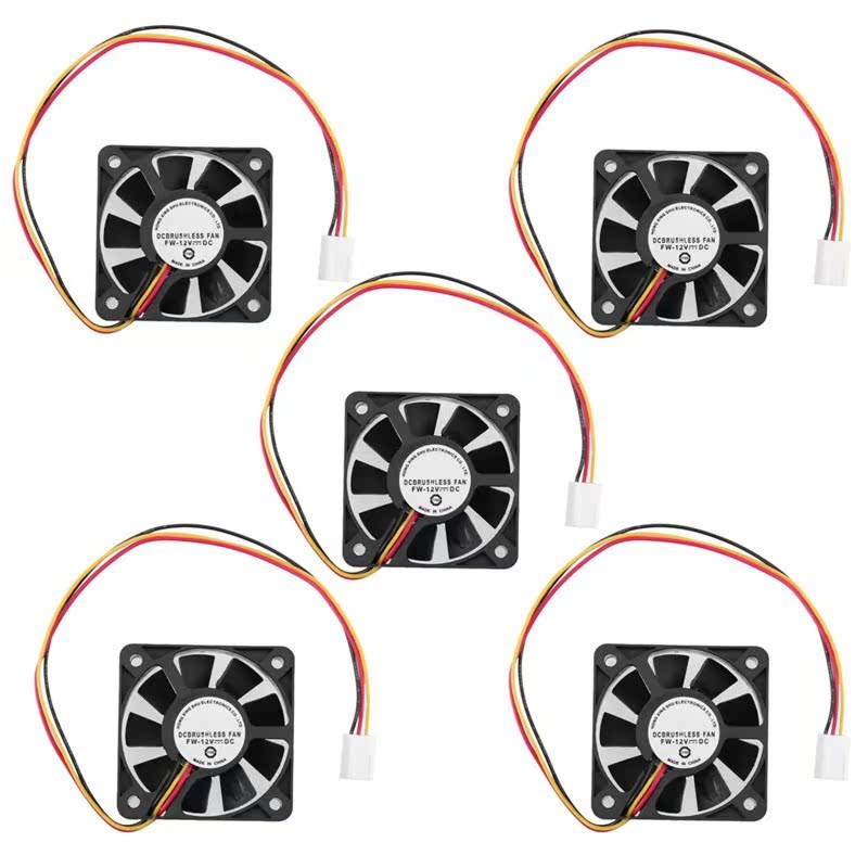 1/2/5Pcs 50*50*10mm 3Pin CP Cooler Fan Heatsinks Radiator CP