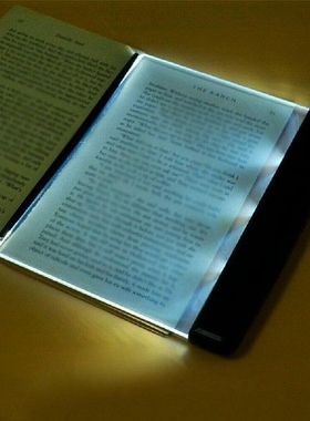 Lampu Buku LED Lampu Malam Baca Pelat Datar Panel Travel