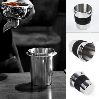 Stainless Steel 120ml Coffee Dosing Cup Powder Feeder Parts