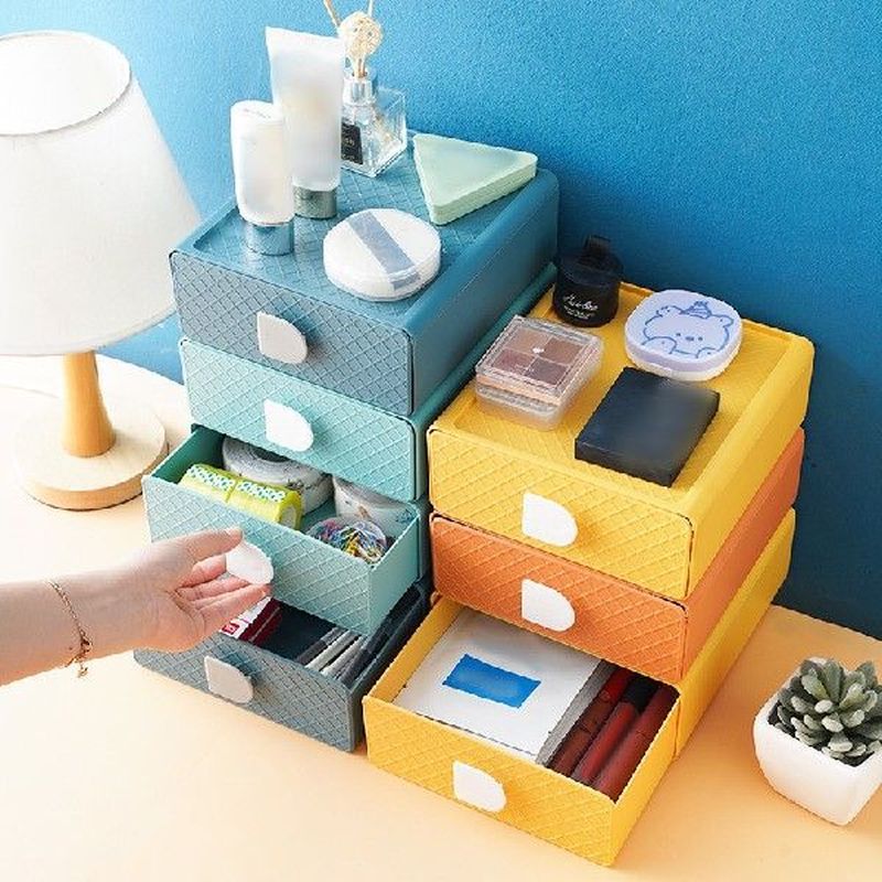 New 1PC Plastic Storage Box Desk Stationery Organizer