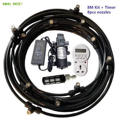 Electric sprayer 12V water mist  kits 8M-18M with timer 6mm