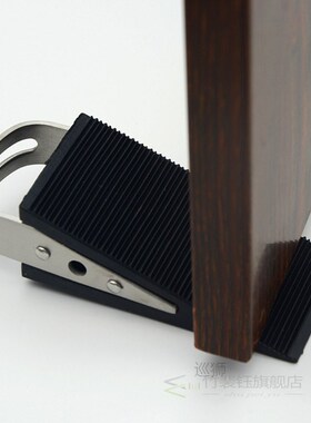 Slip-Resistant Punch Free Rubber Doorstop Holder Windproof D