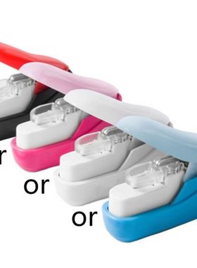 Color Stapleless Stapler Book Paper Stapling Stapler  Po