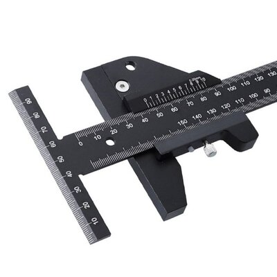 T Type Ruler Scribing Marking Gauge Multifunction Woodworkin
