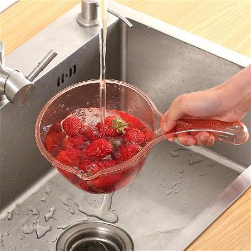 Long Handle Transparent  Water Ladle Hanging Spoon Kitchen