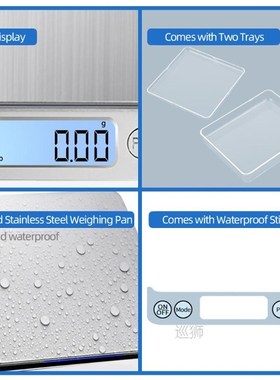AIRMSEN Kitchen Scale Precise Digital Electronic Scale Pocke