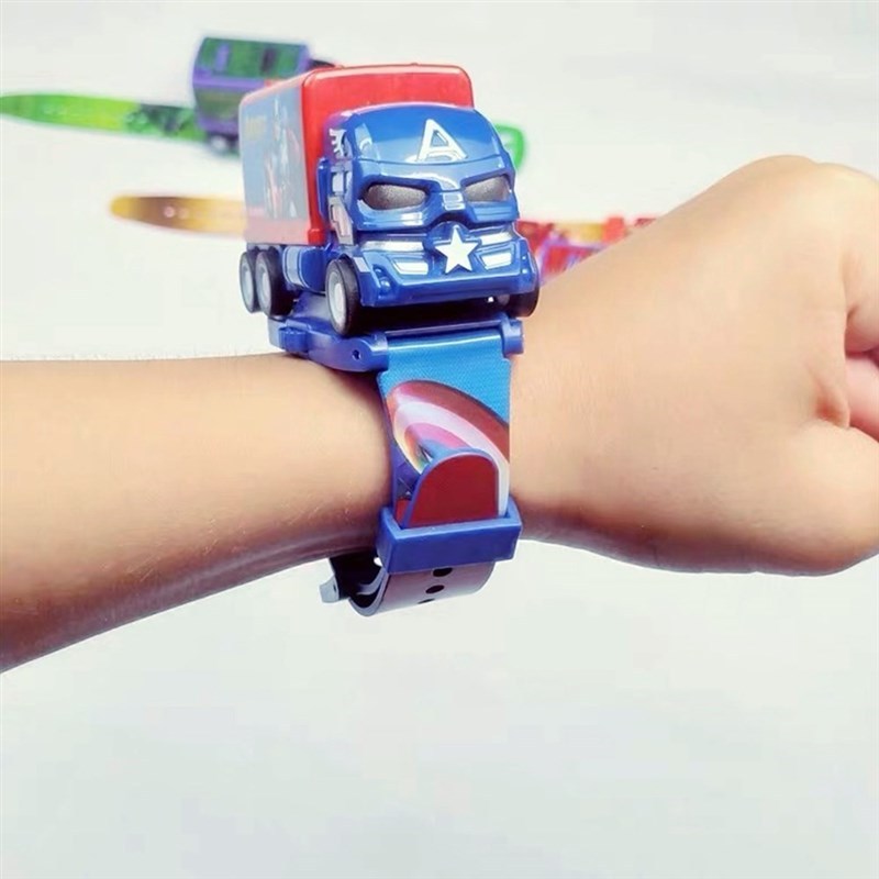 Kids Toy Watch Bat Iron Man Super Hero Electronic Gadgets To