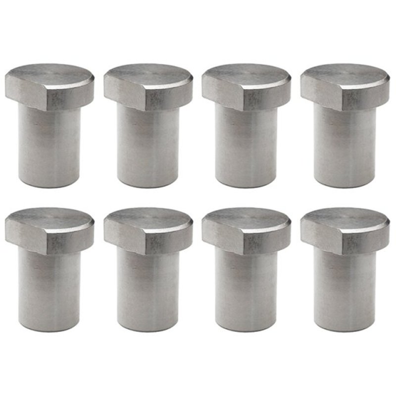 8Pcs Stainless Steel Workbench Peg Brake Stops Clamp 19MM Do