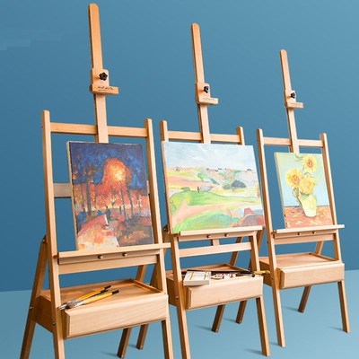 Adjustable Beech Easel for The Artist Painting Sketch Easel