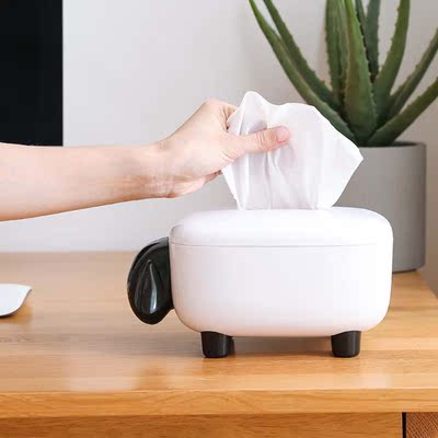 Novelty Sheep Facial Tissue Box Cover Napkin Holder