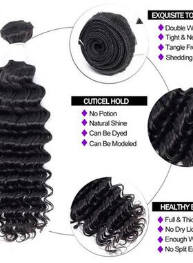 Jarin Hair 5 Bundles/lot Peruvian Human Hair Deep Wave Bundl