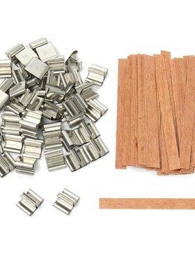 50Pcs 6mm 8mm 12.5mm 13mm Wooden Candles Wick with Sustainer
