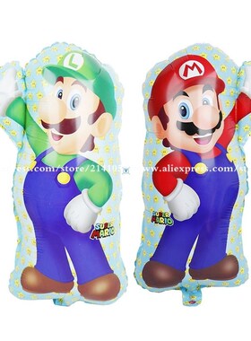 2pcs 68*44CM Super Mario Balloon party Classic Toys