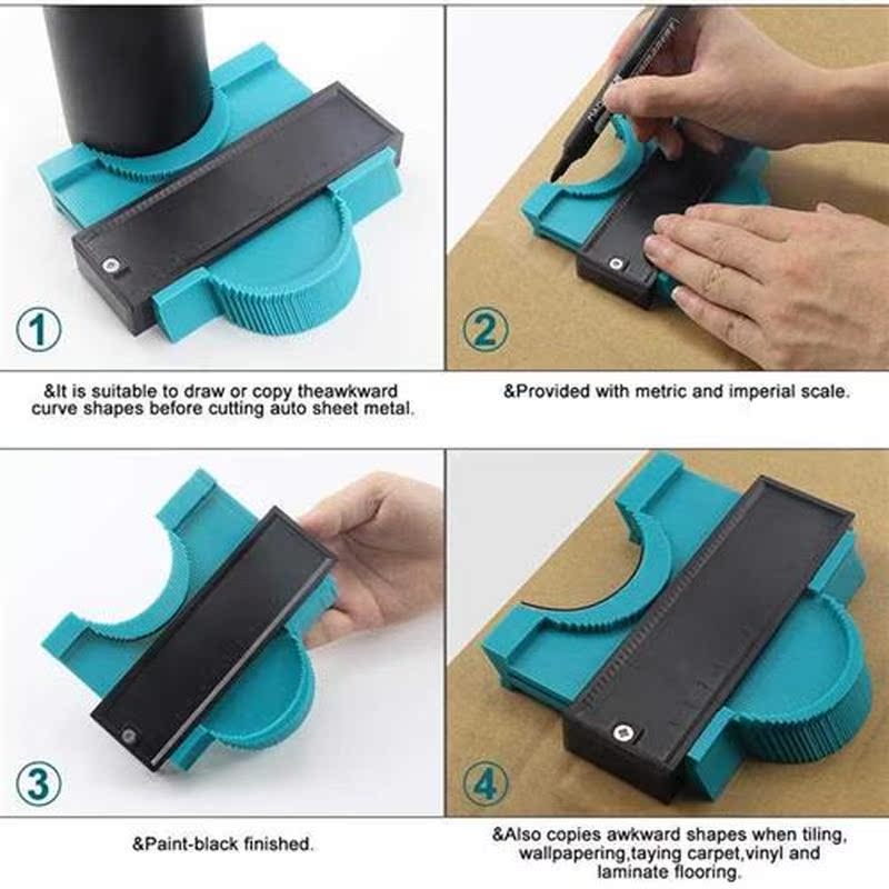 2 Pcs Plastic Gauge Contour Profile Copy Gauge Duplicator 5