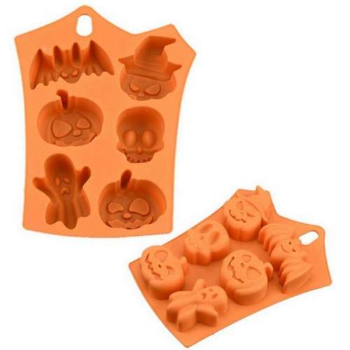 Halloween Holiday Pumpkin Cake Mold 6 Cavities Pumpkin
