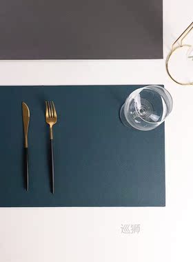 Nordic Leather Placemats Waterproof Oilproof Western Table P